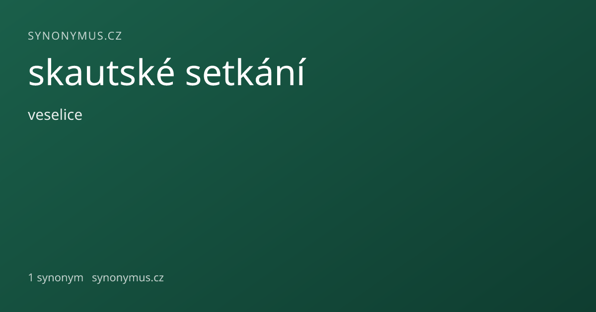 Náhled odkazu: skautské setkání