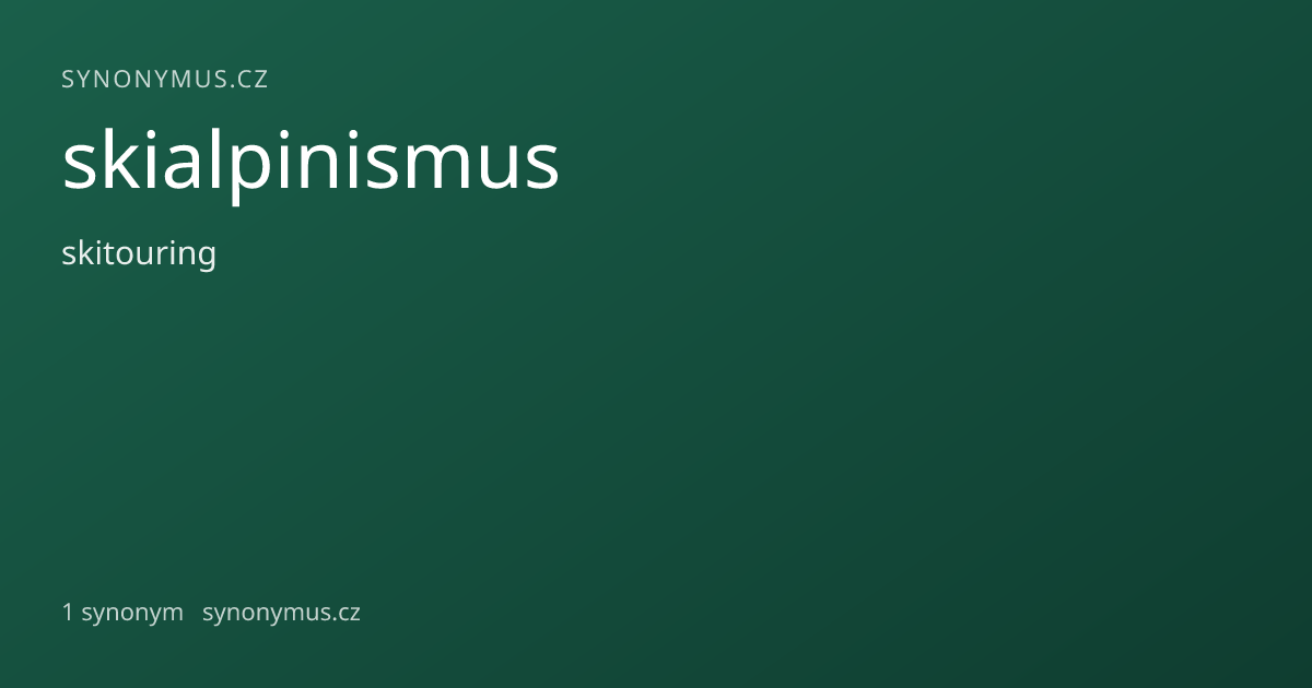 Náhled odkazu: skialpinismus
