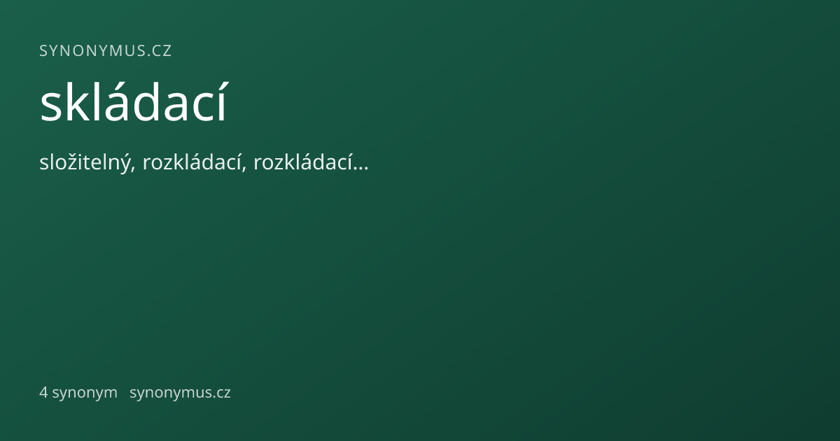 Náhled odkazu: skládací