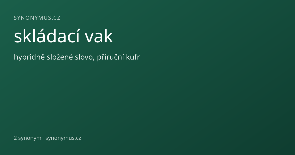 Náhled odkazu: skládací vak