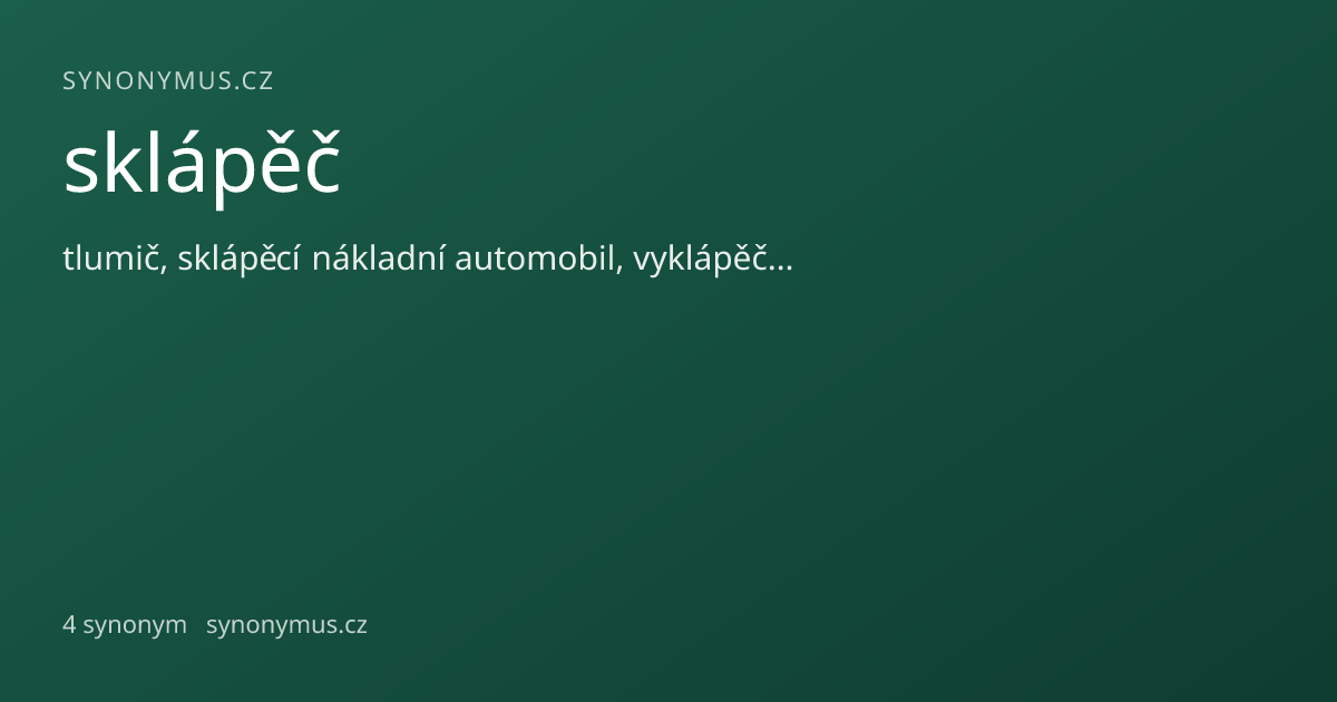 Náhled odkazu: sklápěč