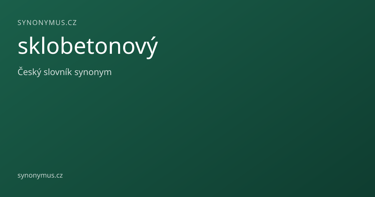 Náhled odkazu: sklobetonový