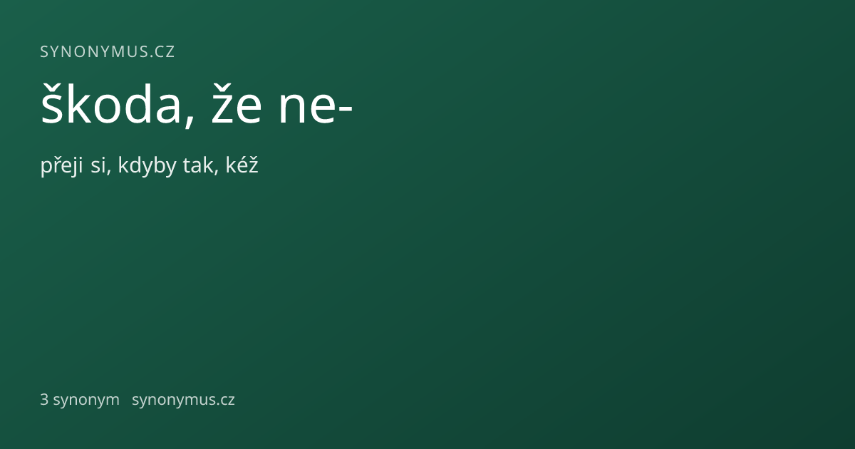 Náhled odkazu: škoda, že ne-