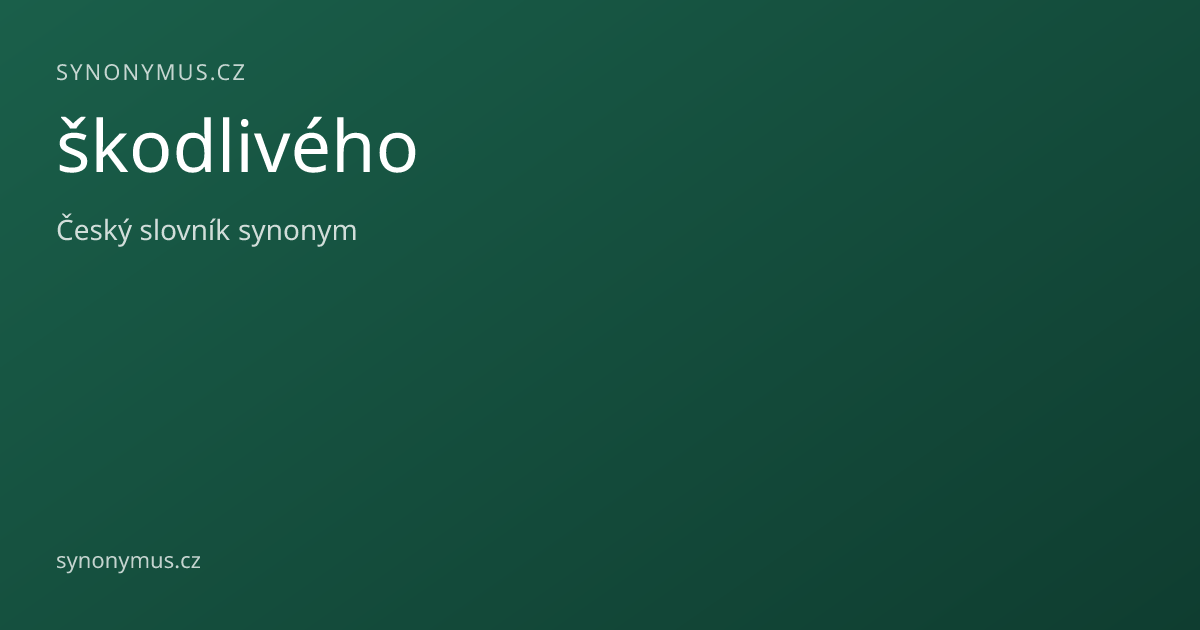 Náhled odkazu: škodlivého