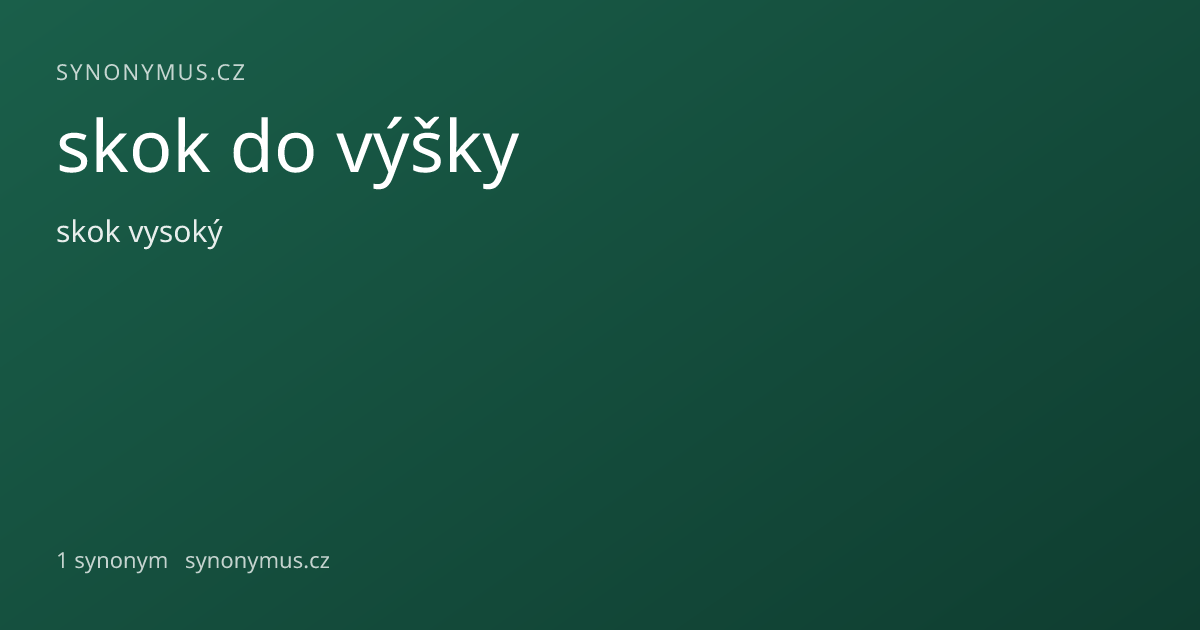 Náhled odkazu: skok do výšky