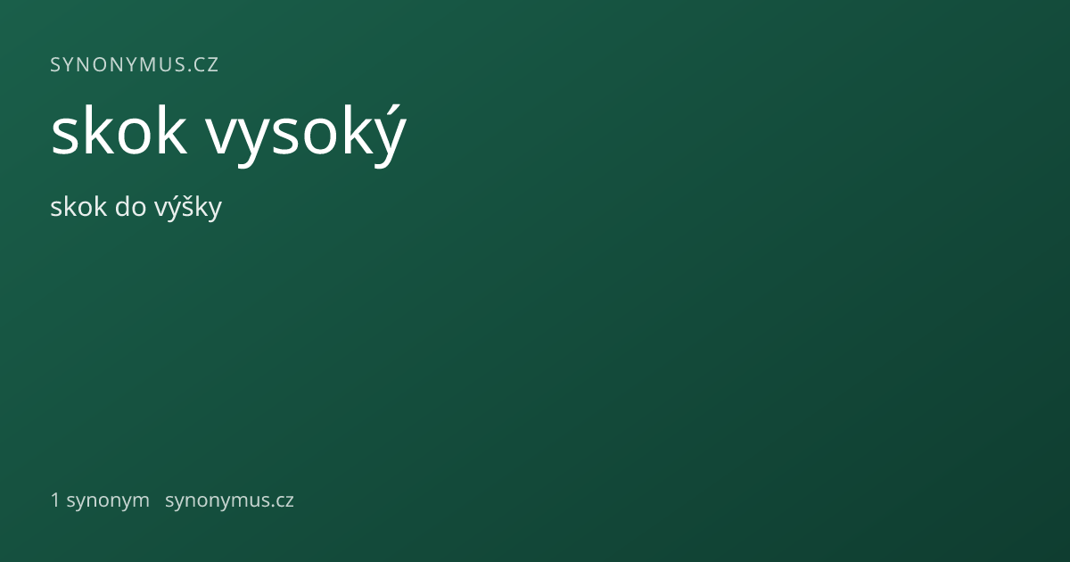 Náhled odkazu: skok vysoký