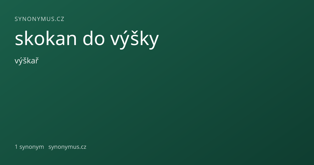 Náhled odkazu: skokan do výšky