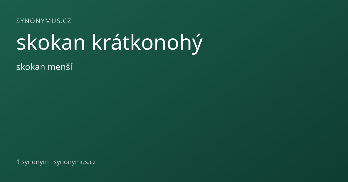 Náhled odkazu: skokan krátkonohý