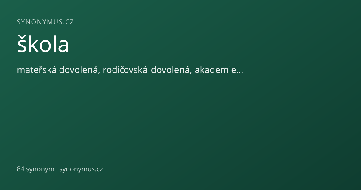 Náhled odkazu: škola