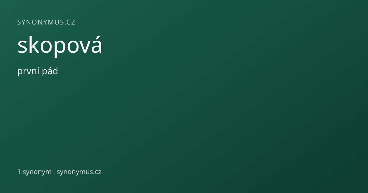 Náhled odkazu: skopová
