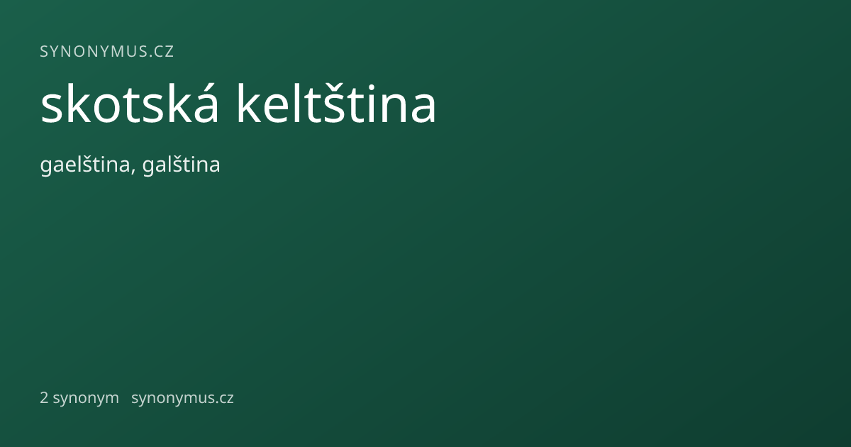 Náhled odkazu: skotská keltština