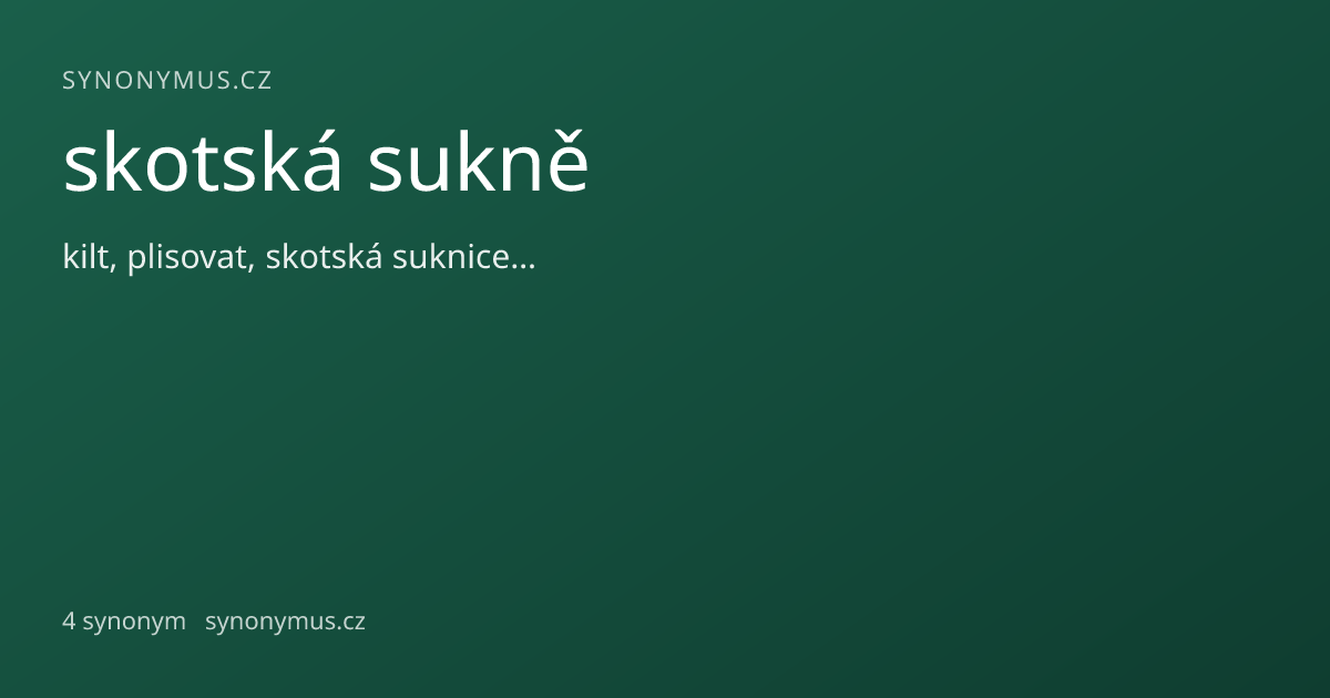 Náhled odkazu: skotská sukně