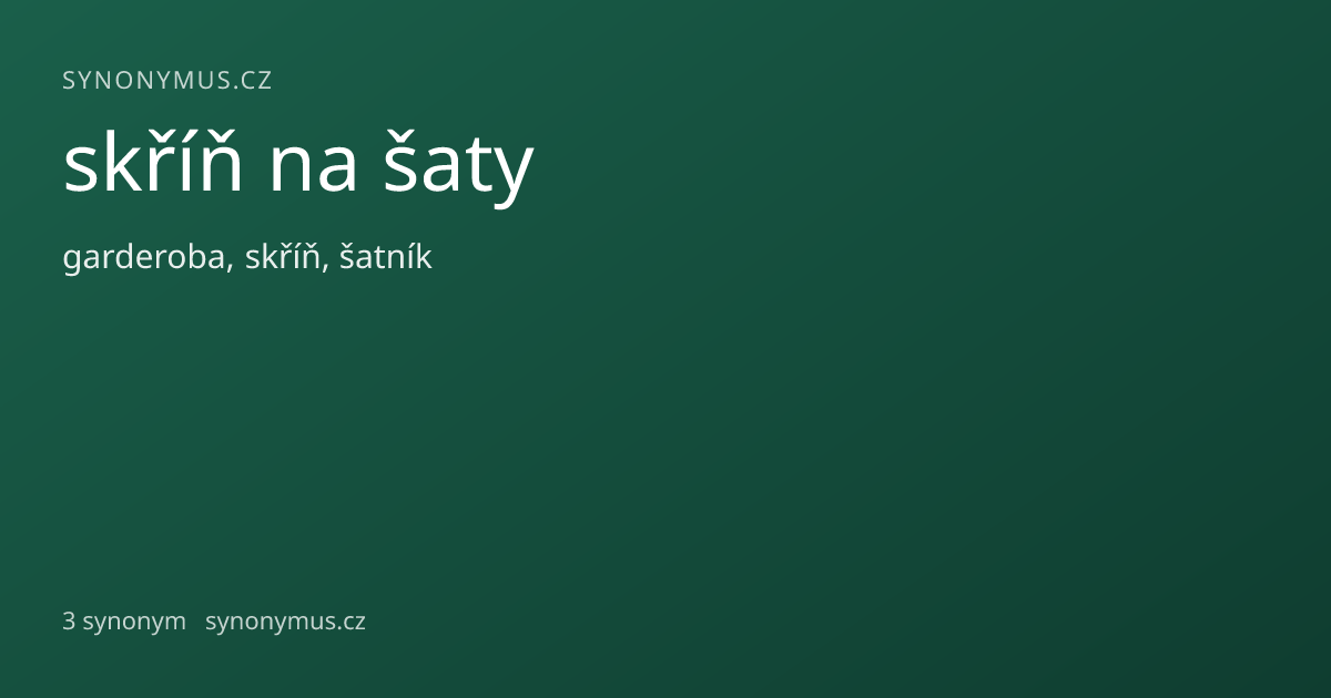 Náhled odkazu: skříň na šaty