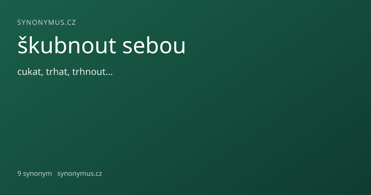 Náhled odkazu: škubnout sebou