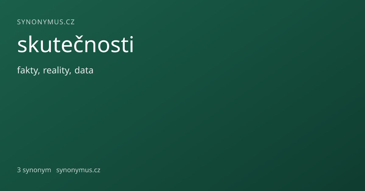 Náhled odkazu: skutečnosti