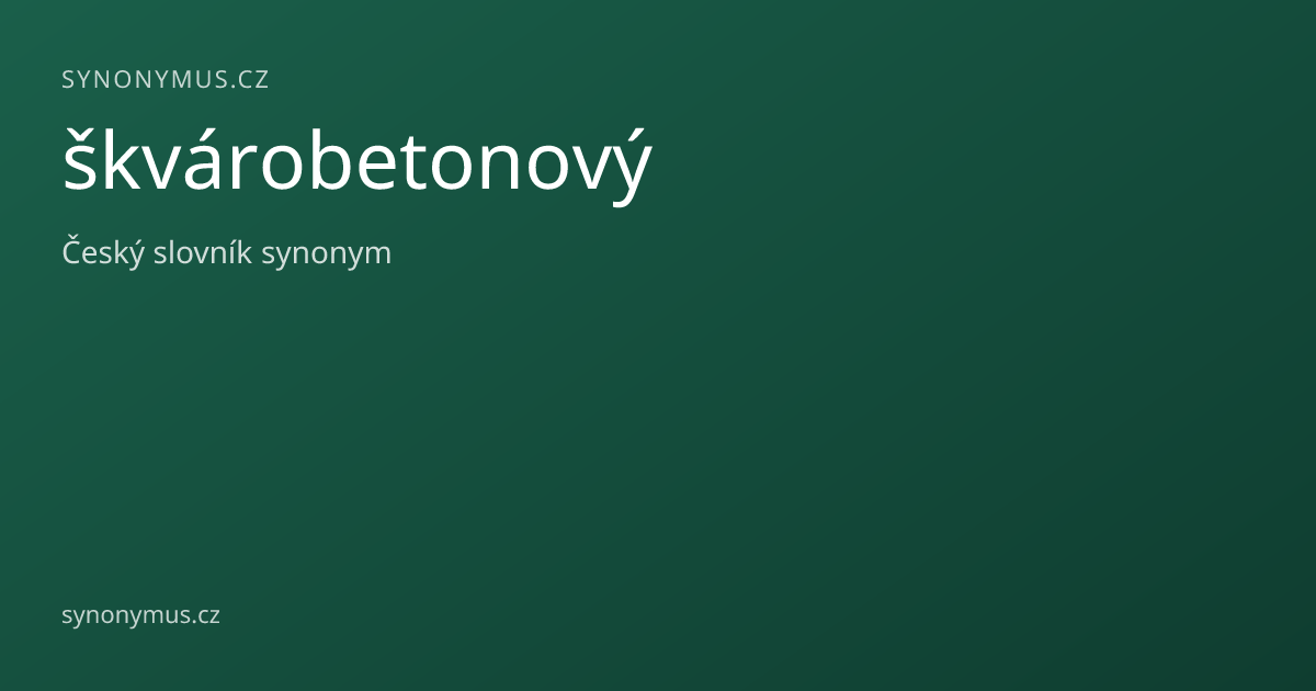 Náhled odkazu: škvárobetonový