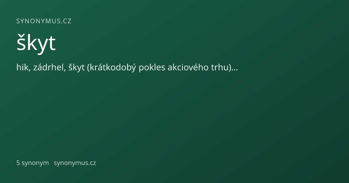 Náhled odkazu: škyt
