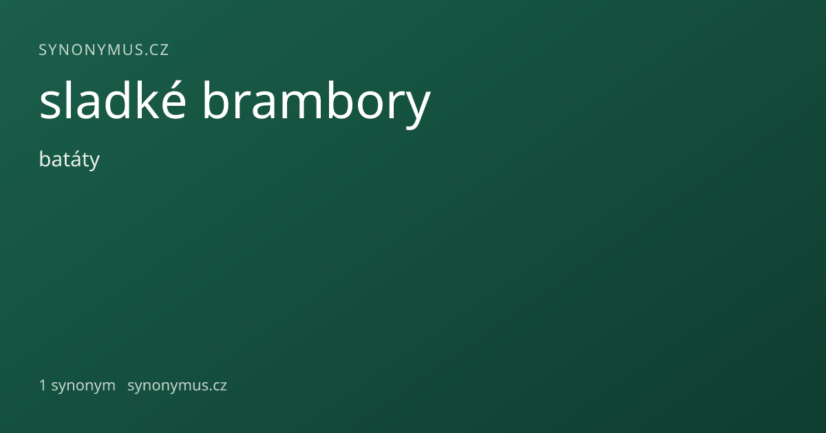 Náhled odkazu: sladké brambory
