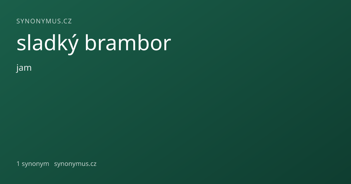Náhled odkazu: sladký brambor
