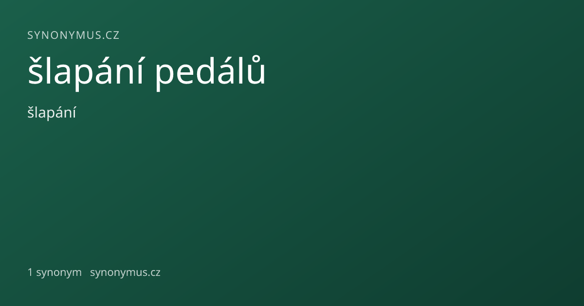 Náhled odkazu: šlapání pedálů