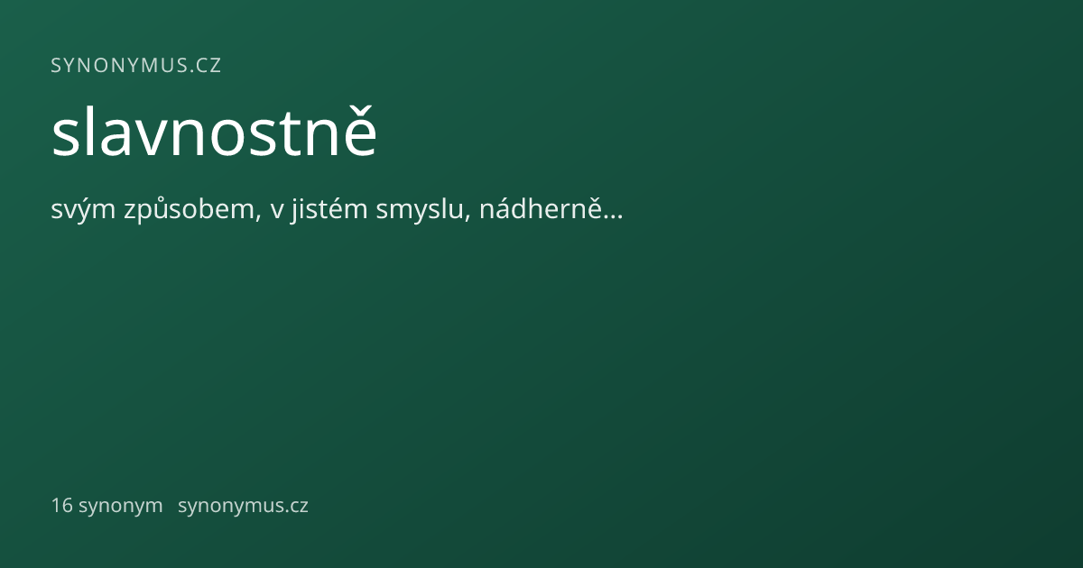 Náhled odkazu: slavnostně
