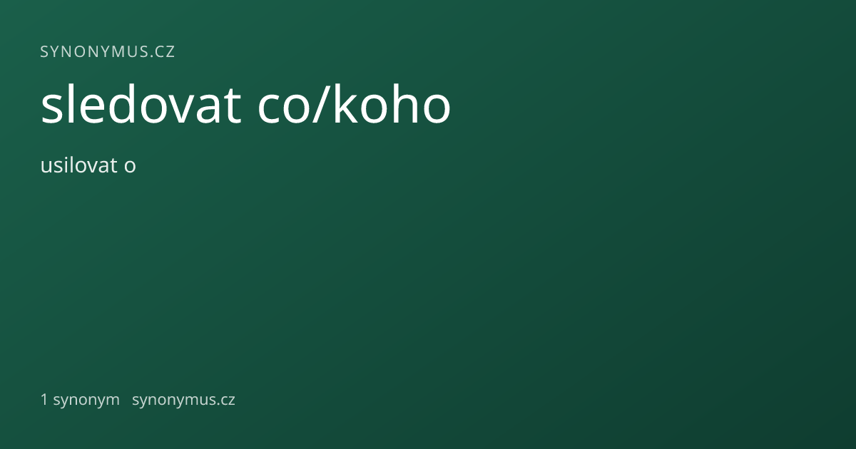 Náhled odkazu: sledovat co/koho