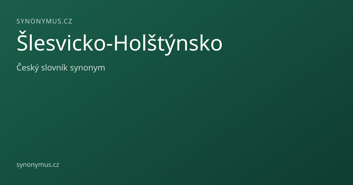 Náhled odkazu: Šlesvicko-Holštýnsko