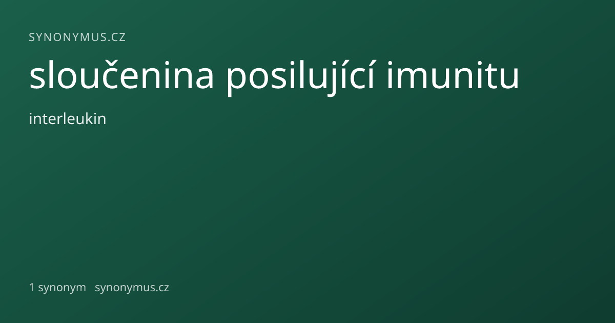 Náhled odkazu: sloučenina posilující imunitu
