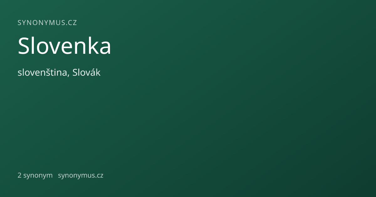 Náhled odkazu: Slovenka