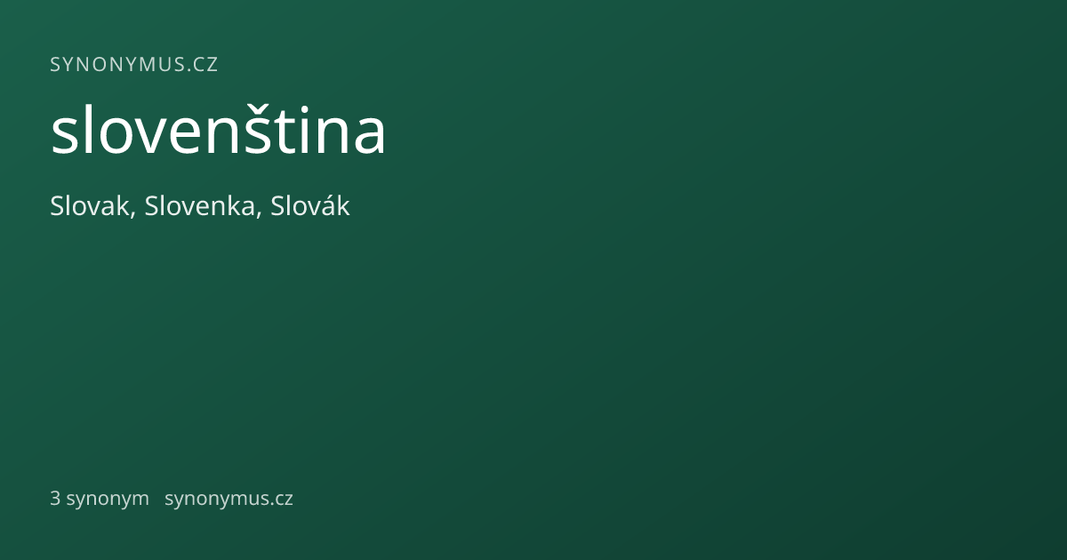 Náhled odkazu: slovenština