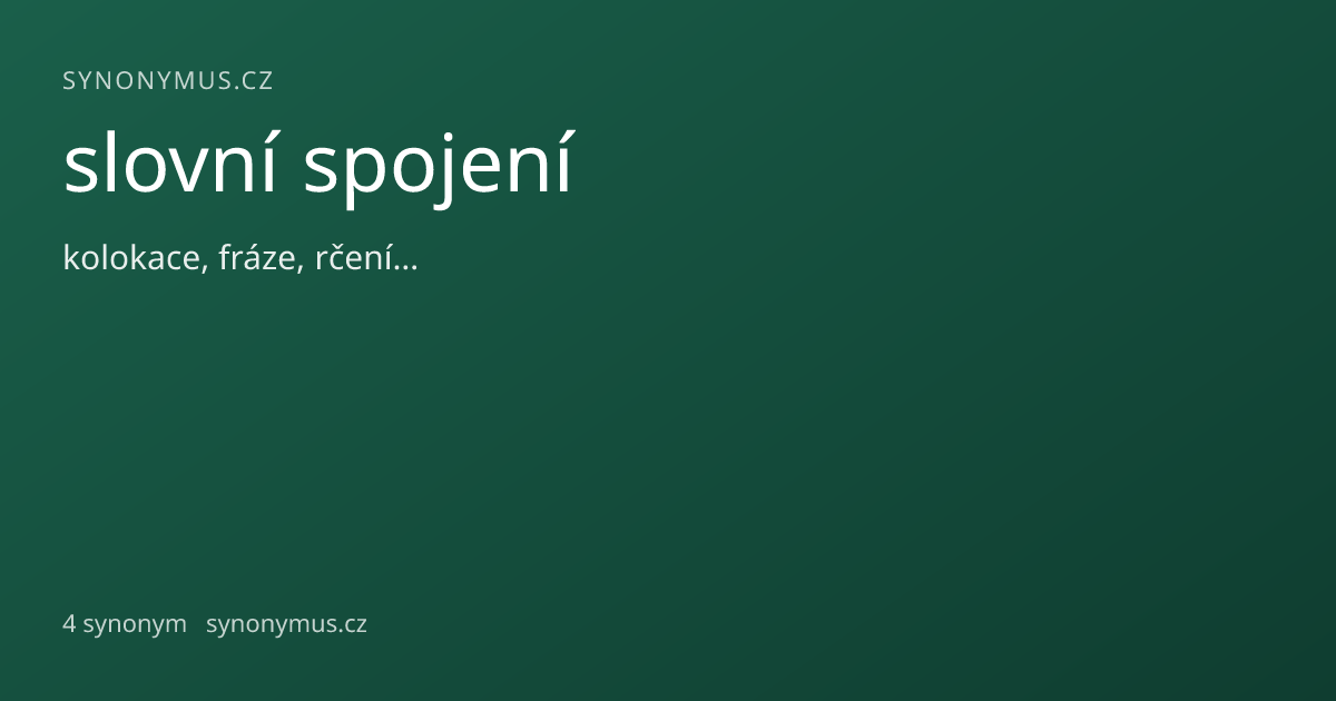 Náhled odkazu: slovní spojení