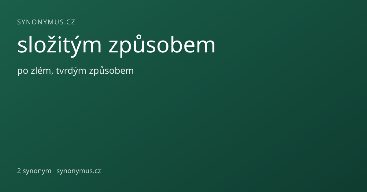 Náhled odkazu: složitým způsobem