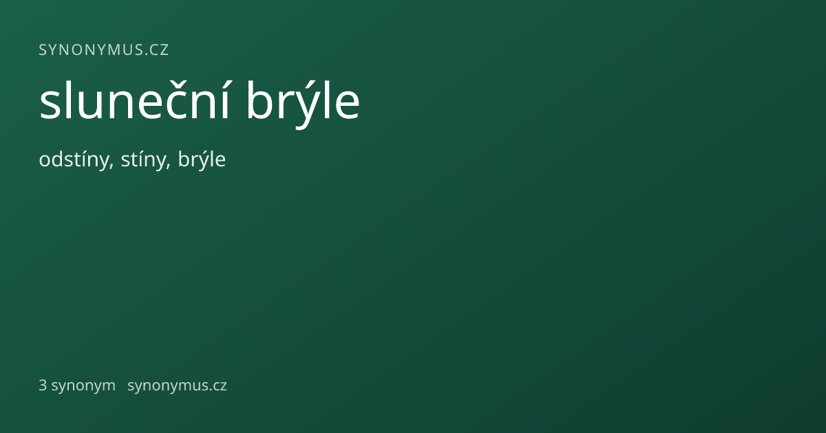 Náhled odkazu: sluneční brýle