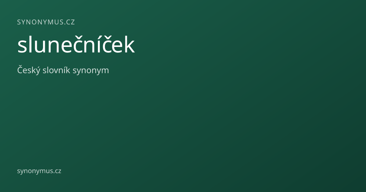 Náhled odkazu: slunečníček