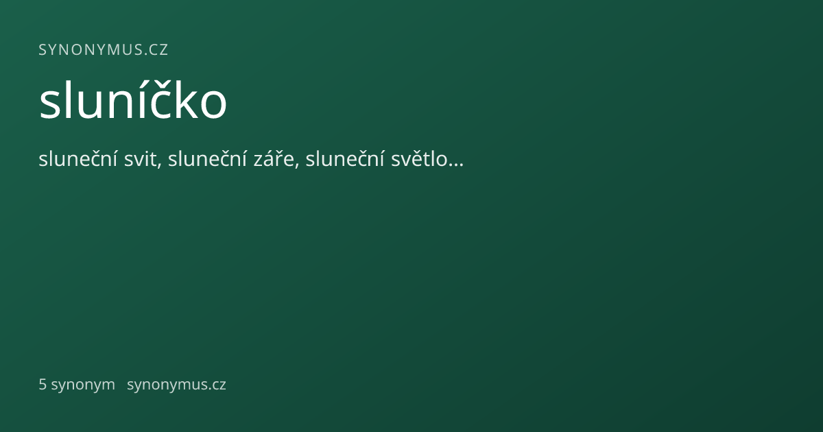 Náhled odkazu: sluníčko