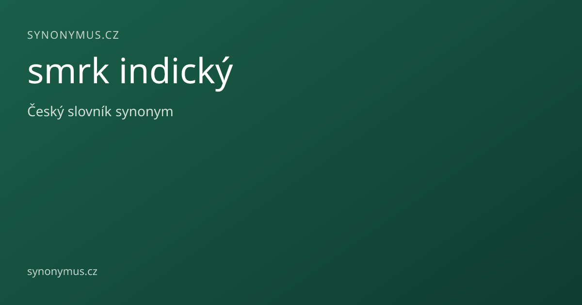 Náhled odkazu: smrk indický