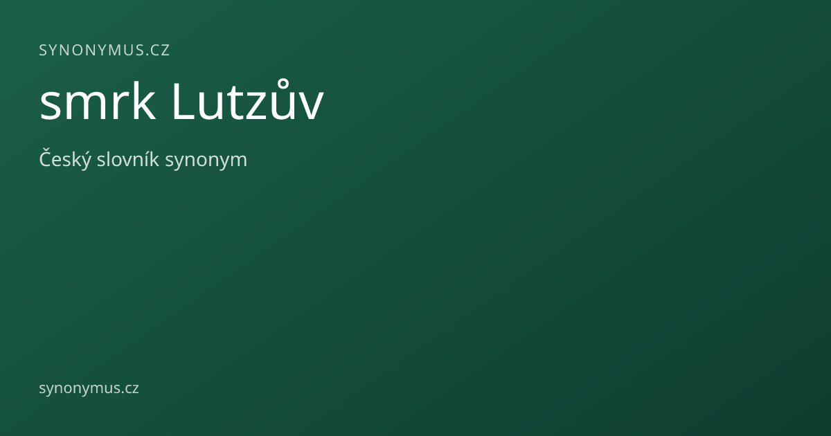 Náhled odkazu: smrk Lutzův