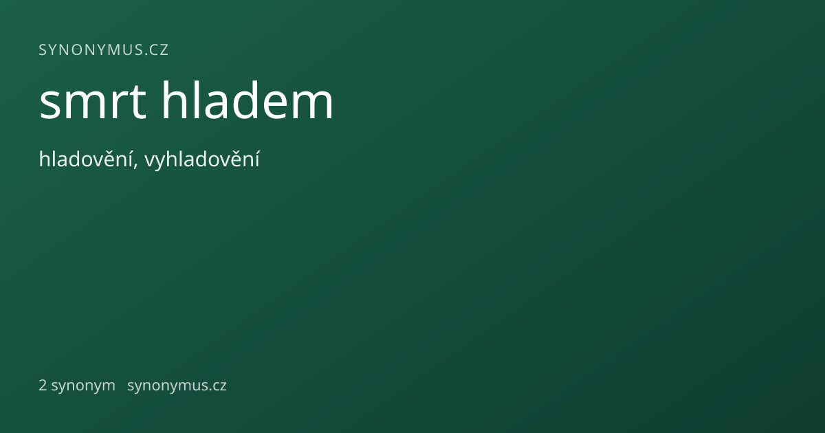 Náhled odkazu: smrt hladem