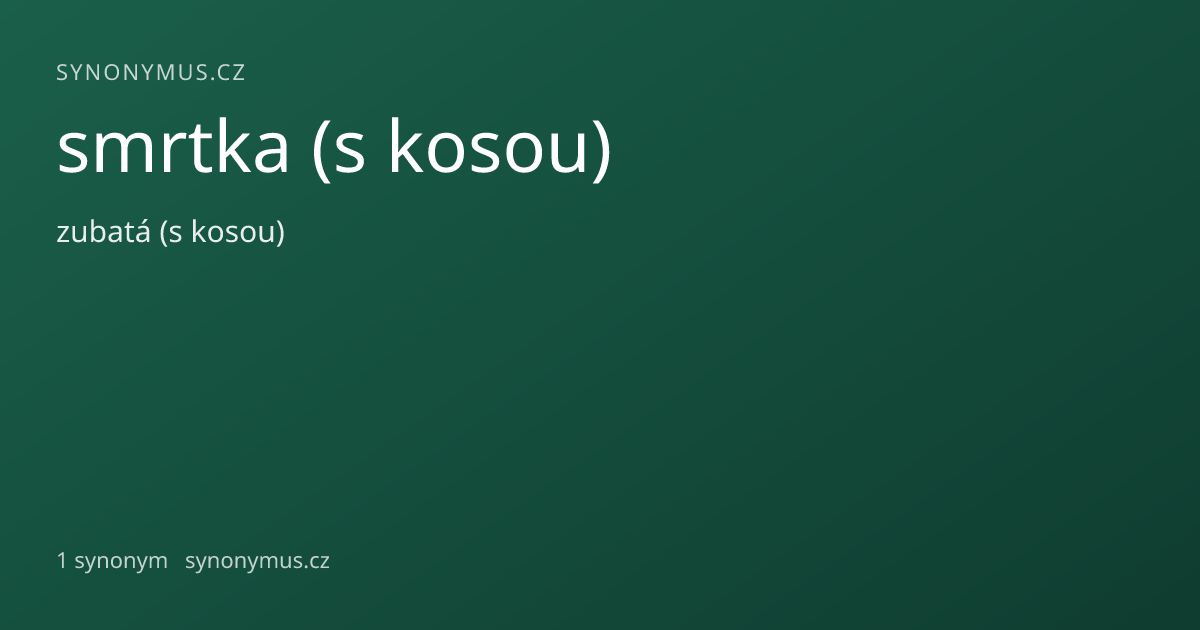 Náhled odkazu: smrtka (s kosou)