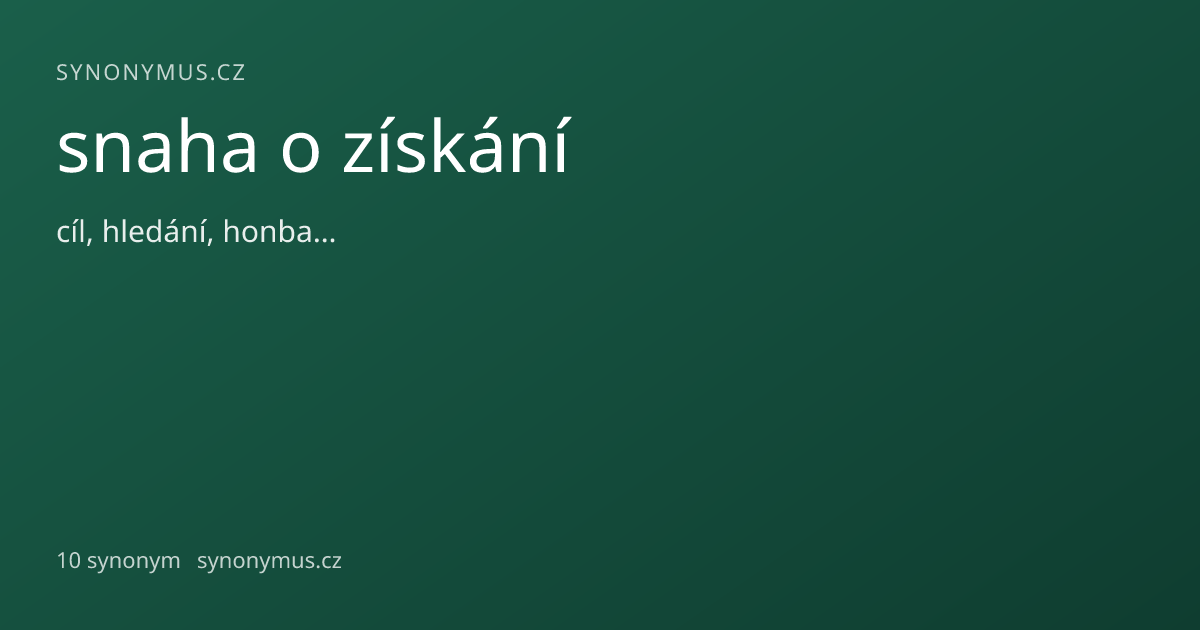 Náhled odkazu: snaha o získání