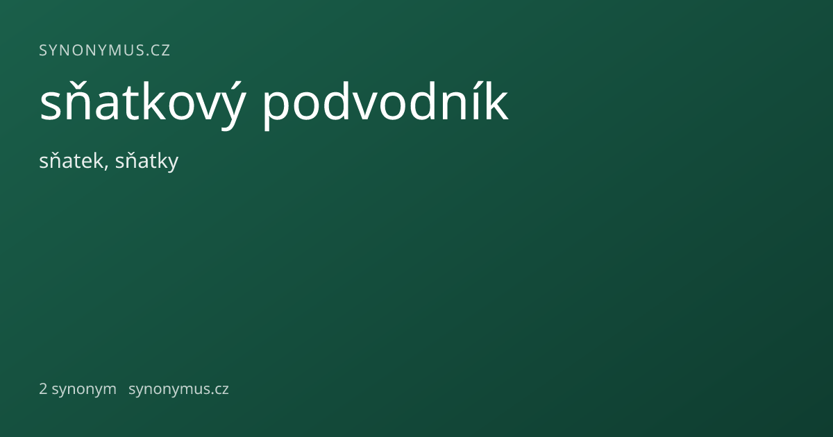 Náhled odkazu: sňatkový podvodník