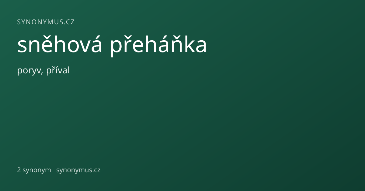 Náhled odkazu: sněhová přeháňka
