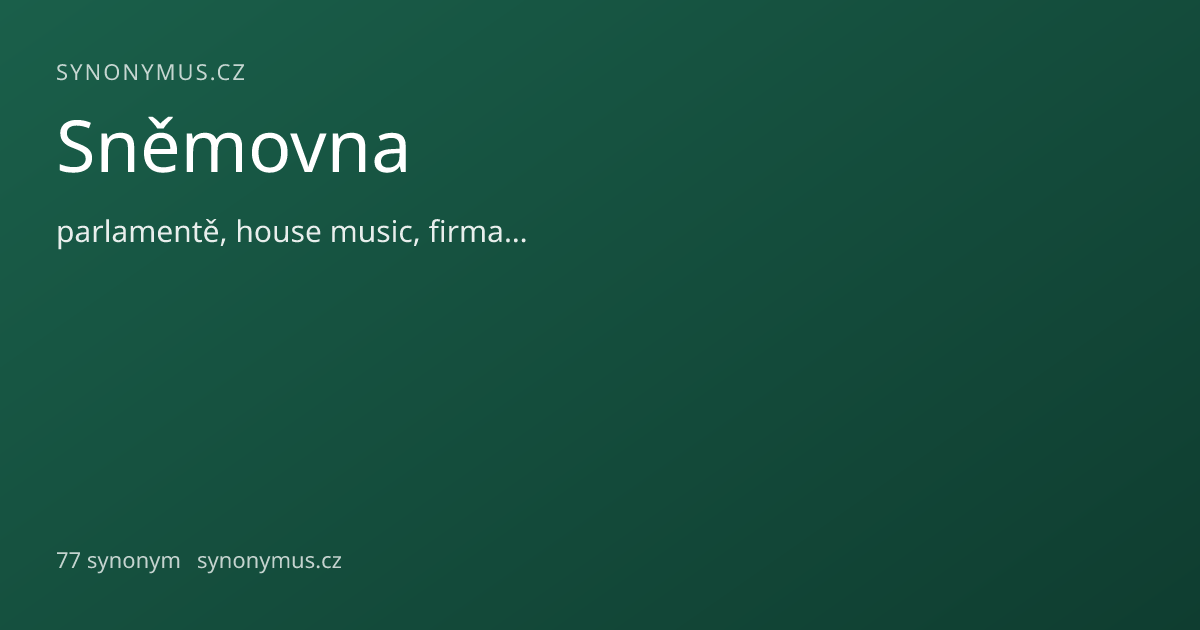 Náhled odkazu: Sněmovna