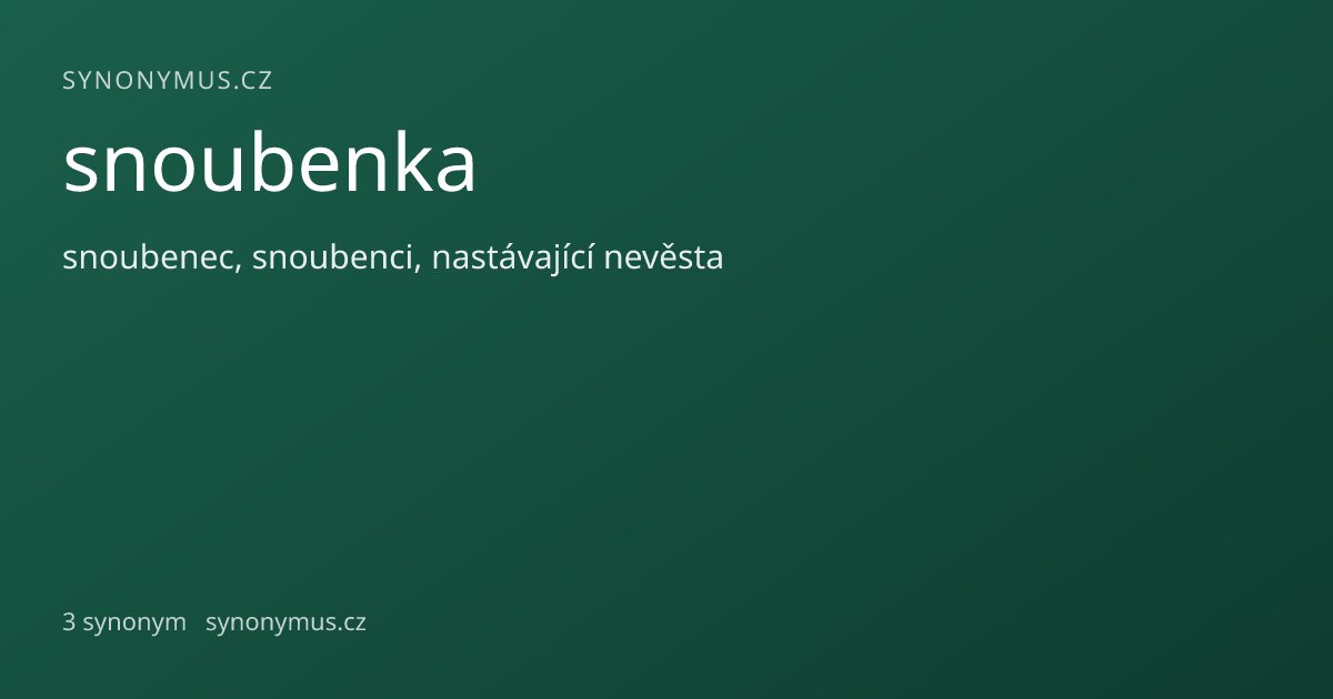 Náhled odkazu: snoubenka
