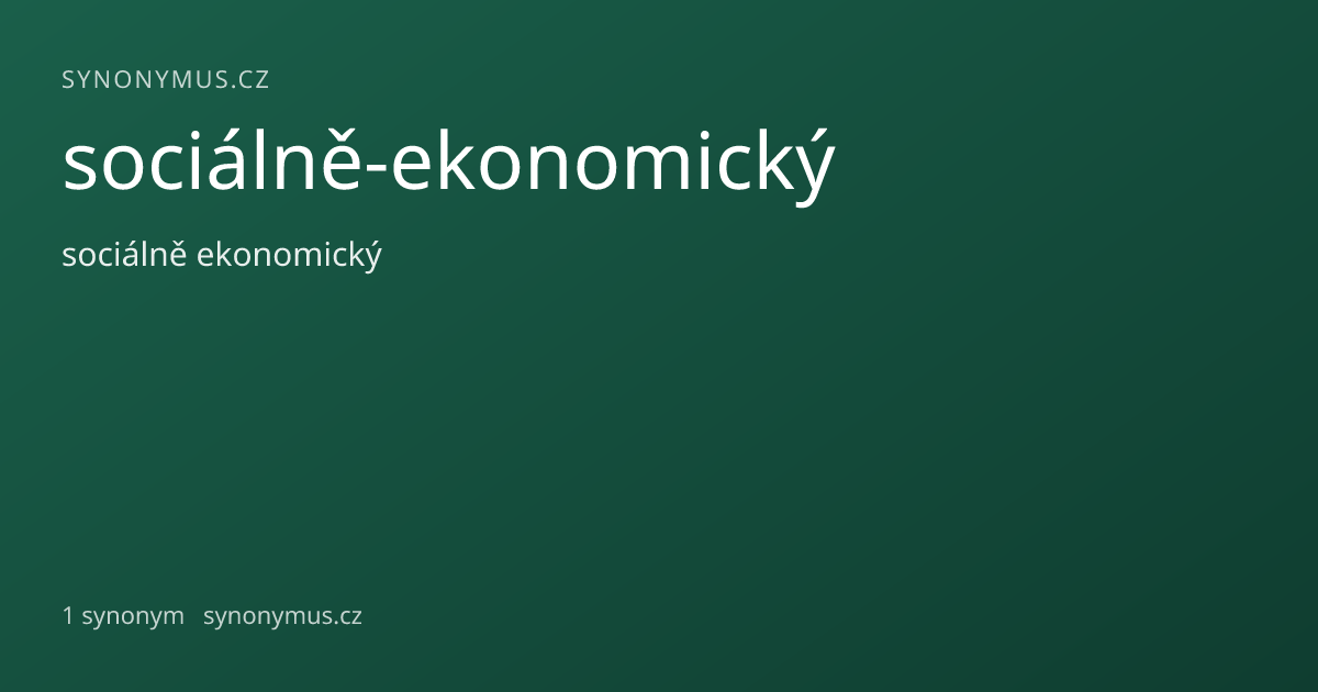 Náhled odkazu: sociálně-ekonomický