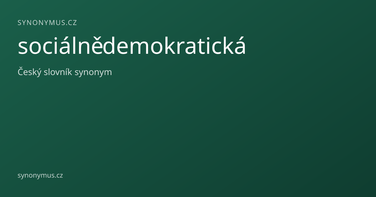 Náhled odkazu: sociálnědemokratická