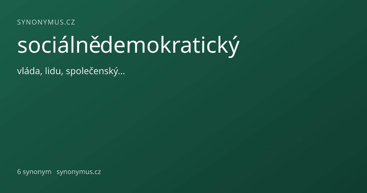 Náhled odkazu: sociálnědemokratický