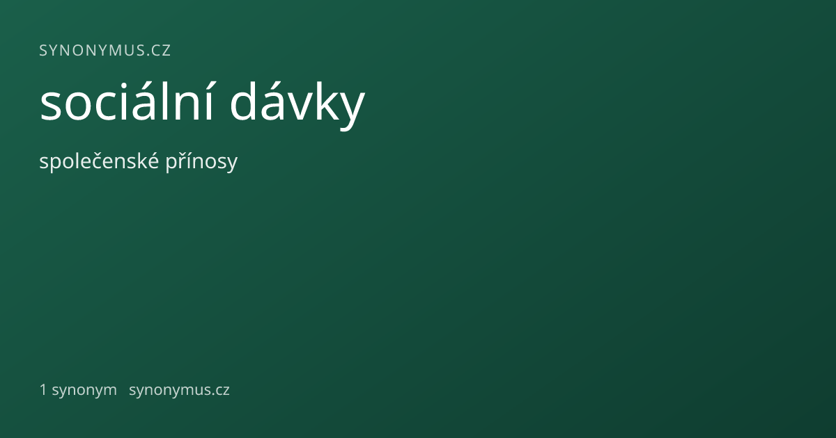 Náhled odkazu: sociální dávky