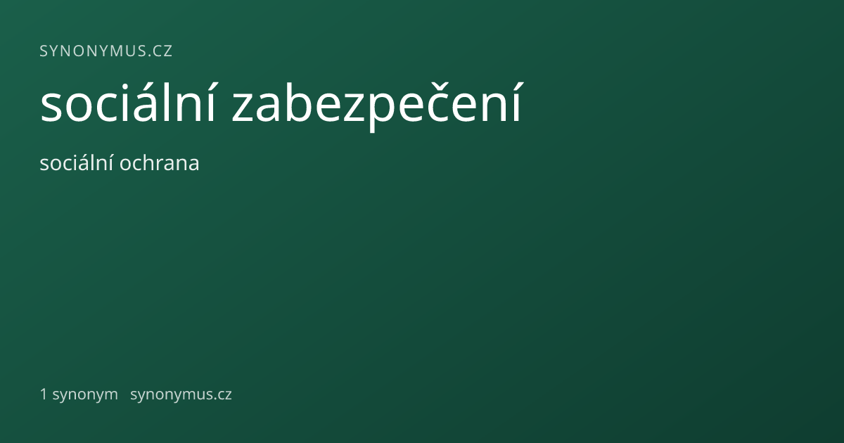 Náhled odkazu: sociální zabezpečení