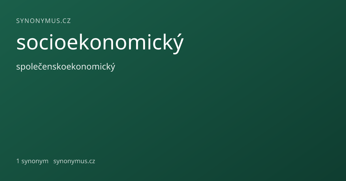 Náhled odkazu: socioekonomický